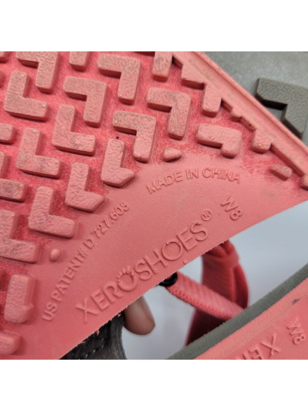 Xero Shoes Z-Trail EV Sandals Women's Size 8 Barefoot Strappy Coral Pink & Taupe - Picture 9 of 9